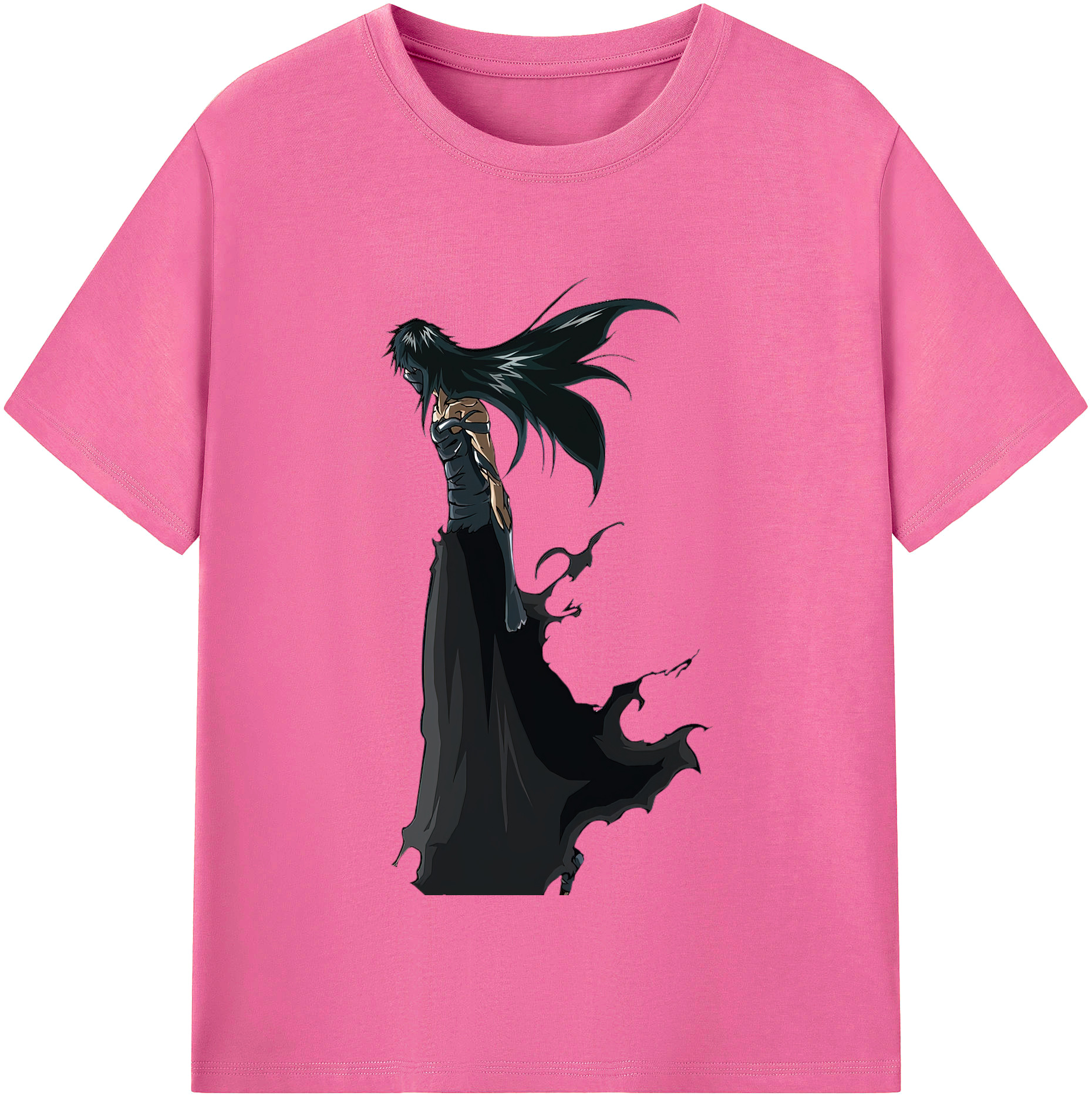 （画像用） ブリーチ 黒崎一護（くろさき いちご）BLEACH Kurosaki Ichigo レディースカジュアルプリントTシャツ（綿100％）